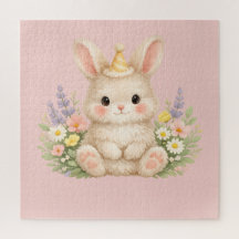 Ilustração de Flor Silvestre Coelhinho Pastel
