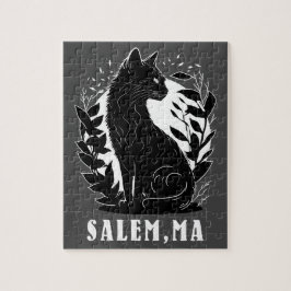 Quebra-cabeça Ilustração de Gato Preto | Salem