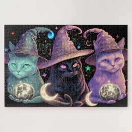 Quebra-cabeça Ilustração de Gatos Testemunhas Majestosos