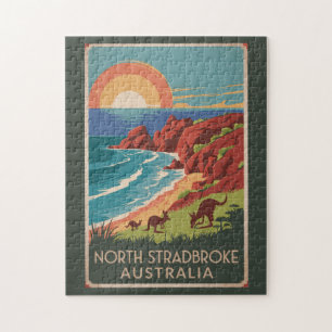 Quebra-cabeça Ilustração de Kangaroos Ilha Stradbreak Norte