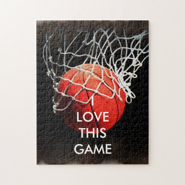 Quebra-cabeça Ilustração de Pintura de Basquete (Vertical)