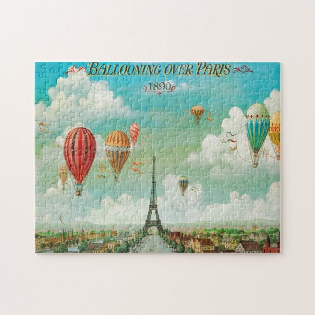 Quebra-cabeça Ilustração de Pintura em Paris (Horizontal)