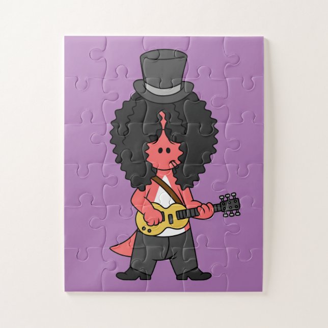 Quebra-cabeça Ilustração De Um Allosauro Vestido Como Estrela De (Vertical)