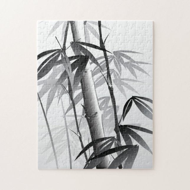 Quebra-cabeça Ilustração de uma pintura oriental do estilo (Vertical)