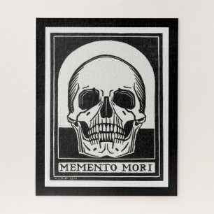 Quebra-cabeça Ilustração do Crânio Vintage Memento Mori