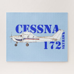 Quebra-cabeça Ilustração do Design do avião Skyhawk Cessna 172