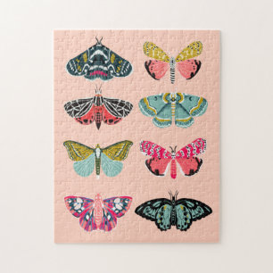 Quebra-cabeça Ilustração do estudo Lepidoptery No. 1 Moth
