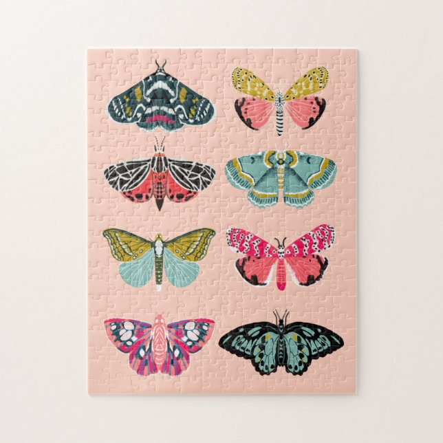 Quebra-cabeça Ilustração do estudo Lepidoptery No. 1 Moth (Vertical)
