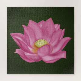 Quebra-cabeça Ilustração do Flor de Lotus Rosa