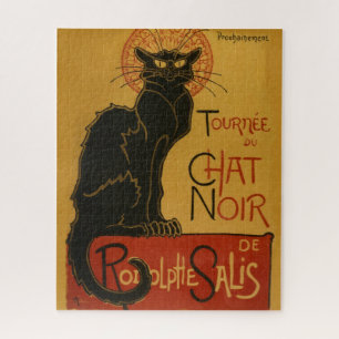 Quebra-cabeça Ilustração do Gato Negro de Bate-Papo Turístico