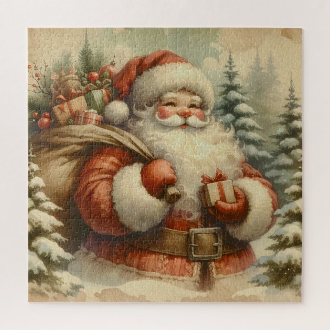 Quebra-cabeça Ilustração do Pai Natal Retroativo (Vertical)