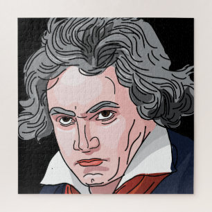 Quebra-cabeça Ilustração do retrato de Beethoven