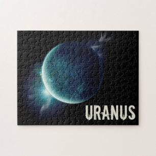 Quebra-cabeça Ilustração espacial universal do planeta azul Ur