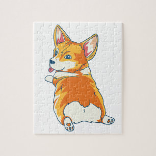 Quebra-cabeça Ilustração Moderna de Pembroke Corgi