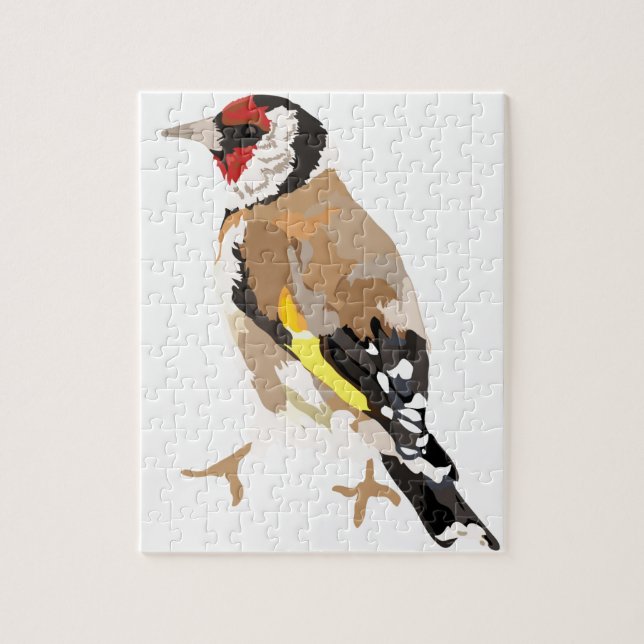Quebra-cabeça Ilustração moderna do Goldfinch (Vertical)