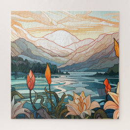 Quebra-cabeça Ilustração natural de 20" x 20", 676 peças