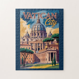 Quebra-cabeça Ilustração Pintura da Cidade do Vaticano Arte de V
