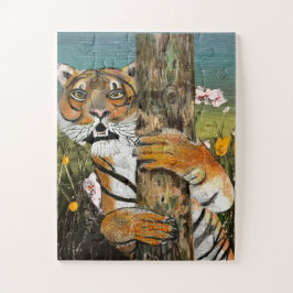Quebra-cabeça Ilustração Tai Chi Tiger
