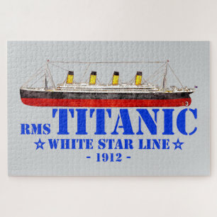 Quebra-cabeça Ilustração Titânica RMS - Linha White Star 1912