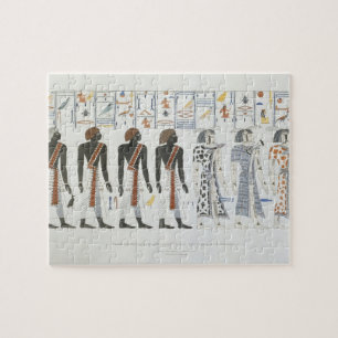 Quebra-cabeça Ilustrações dos hieroglyphics dos túmulos de t