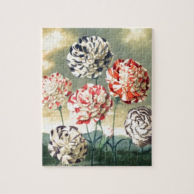 Quebra-cabeça Ilustrações Florais Vintage (Vertical)