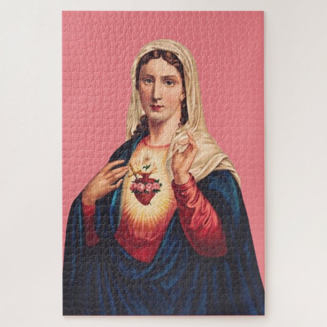 Quebra-cabeça Imaculado Coração da Virgem Maria (Vertical)