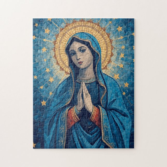 Quebra-cabeça Imagem da Virgem Maria Bendita (Vertical)