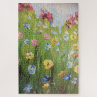 Quebra-cabeça Imagem de Arte de Flor Pintada
