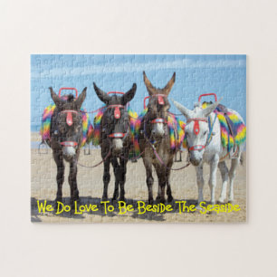 Quebra-cabeça Imagem de Donkey da Cena de Praia Costeira