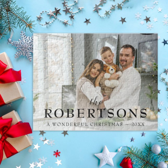 Quebra-cabeça Imagem de Natal Mínima e Moderna Elegante (Criador carregado)