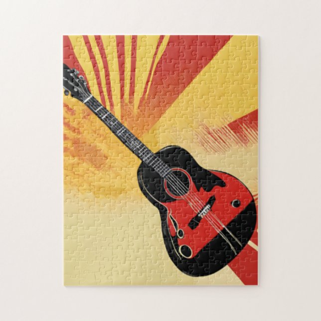 Quebra-cabeça Imagem de Pintura em Violão de pop (Vertical)