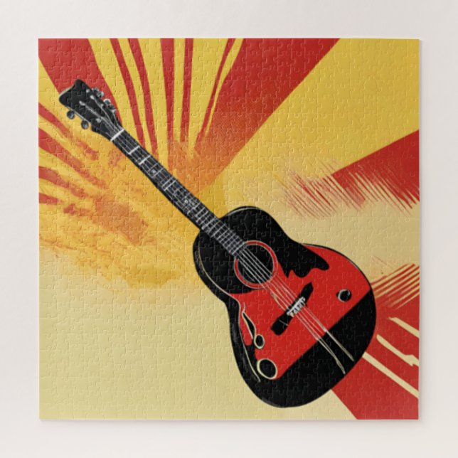 Quebra-cabeça Imagem de Pintura em Violão de pop (Vertical)