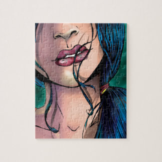 Quebra-cabeça Imagem em quadrinhos de uma garota sexy chamada Mi