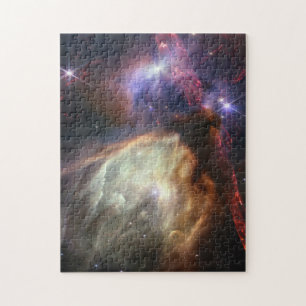 Quebra-cabeça Imagem JWST de estrelas Rho Ophiuchi