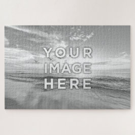 Quebra-cabeça Imagem personalizada monocromática de 20" x mais d