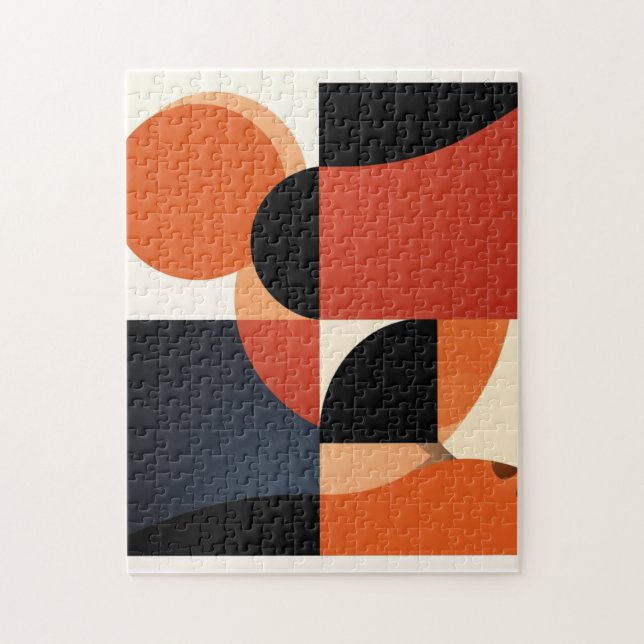 Quebra-cabeça Impacto Ousado: Arte Abstrata Moderna  (Vertical)