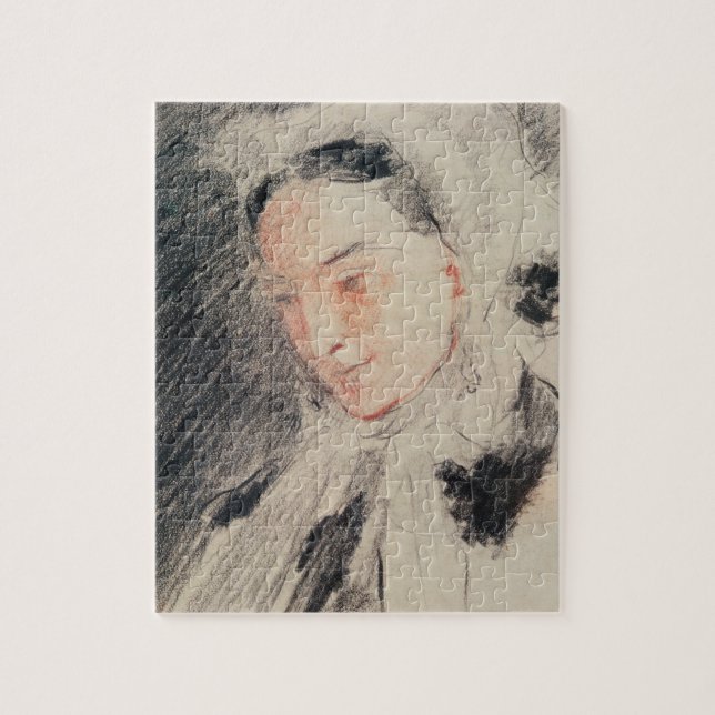 Quebra-cabeça Imperatriz Eugénie (giz preto & vermelho) (Vertical)