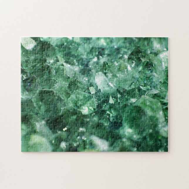 Quebra-cabeça impossível - Macro Emerald Gem (Horizontal)