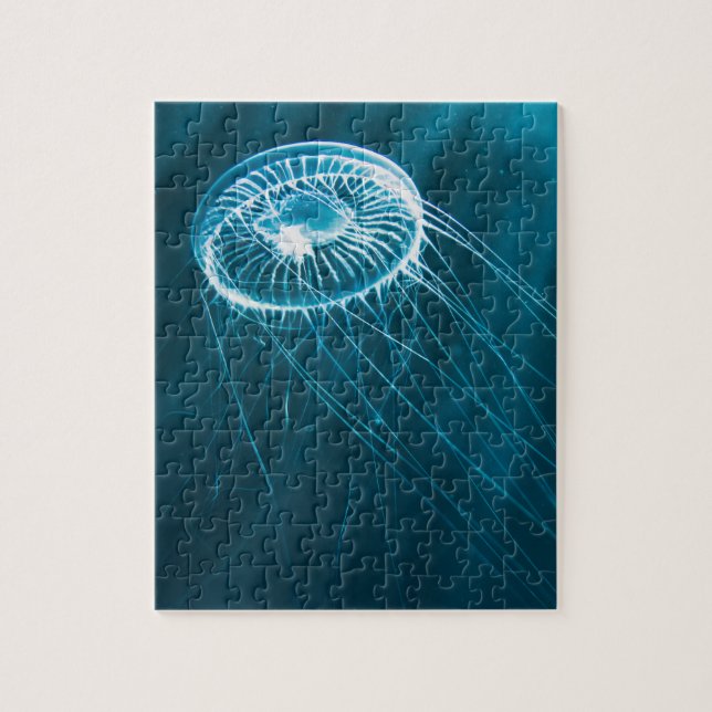 Quebra-cabeça impossível - medusa branca (Vertical)
