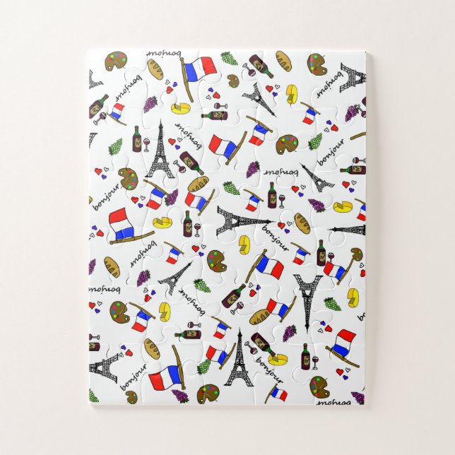 Quebra-cabeça Impossível Temático Francês (Vertical)