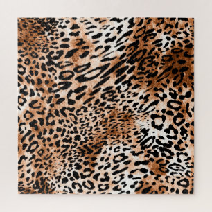 Quebra-cabeça Impressão Afro-Leopardo Invisível