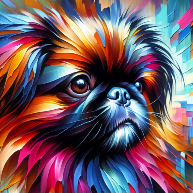 Quebra-cabeça Impressão de acrílico de Pekingese | Colorido | Vi (Criador carregado)