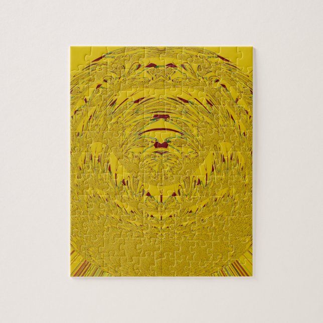 Quebra-cabeça Impressão de Arte Cabeça de Leão Dourado (Vertical)