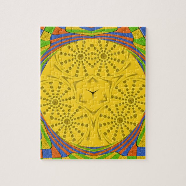 Quebra-cabeça Impressão de arte egípcia com Design de quadros ch (Vertical)