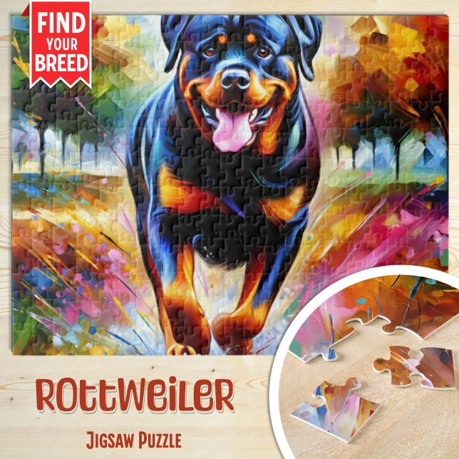 Quebra-cabeça Impressão de Arte em Acrílico Retrato de Cachorro  (Criador carregado)