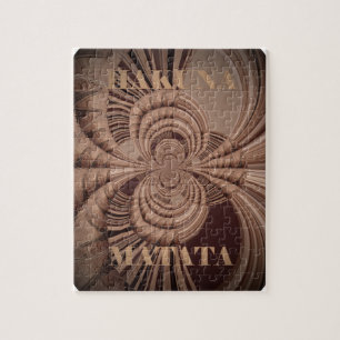 Quebra-cabeça Impressão de Arte Terrosa Hakuna Matata