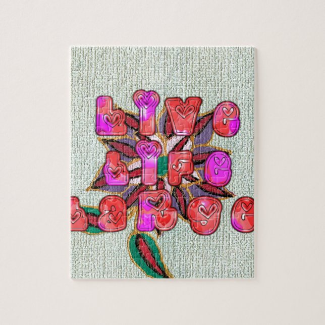 Quebra-cabeça Impressão de Arte "Viva a Vida ao Máximo" (Vertical)