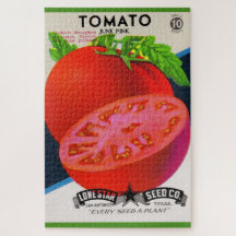 impressão de tomate de pacote de semente dos anos 