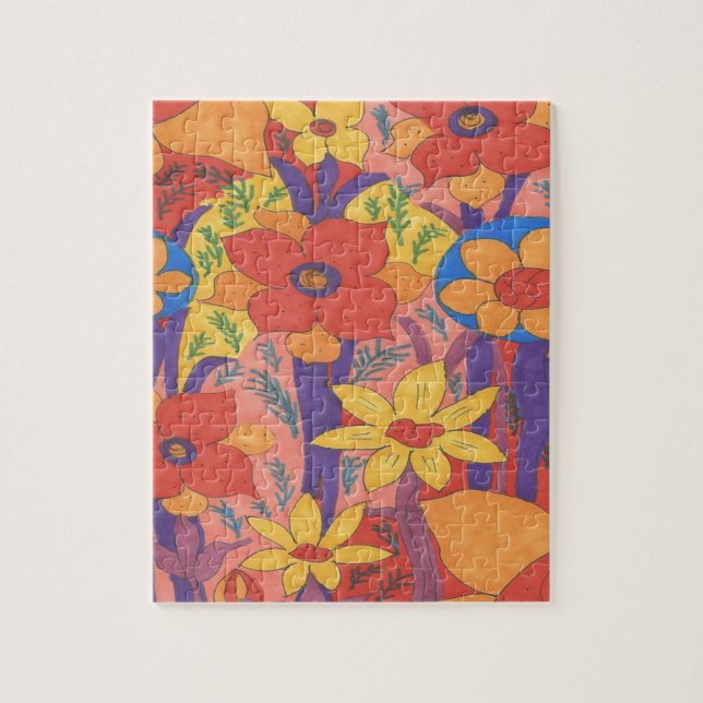 Quebra-cabeça Impressão do Jardim Laranja Bold Bohemian (Vertical)