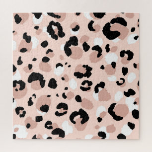 Quebra-cabeça Impressão em animais-leopardo Abstrato moderno